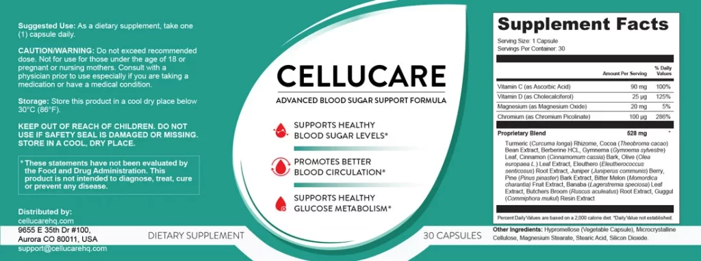 Cellucare label