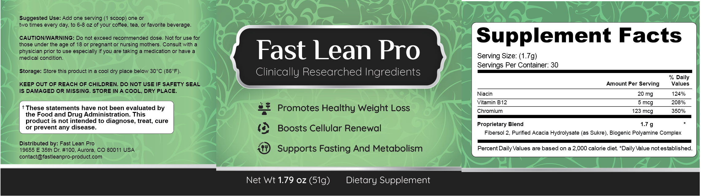 label fast lean pro